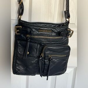 Montana West Brown Purse Shoulder Bag EUC Soft Faux Leather Adjustable Strap